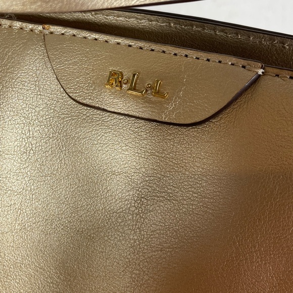 NWT Ralph Lauren Gold Handbag/Purse/Shoulder Bag - Picture 3 of 9